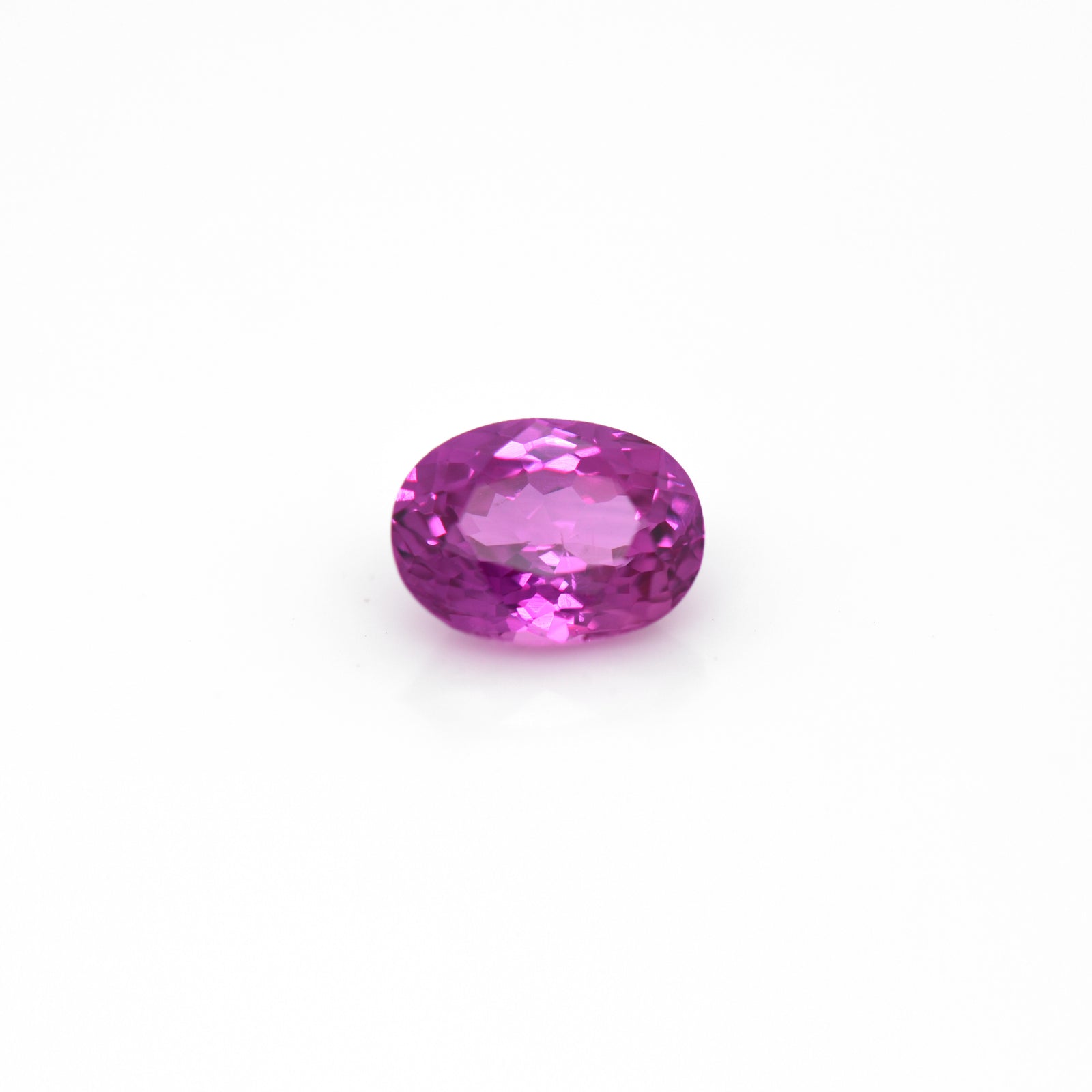 1.30 Carat Purplish Pink Oval Sapphire