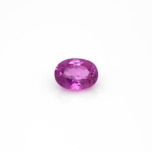 1.30 Carat Purplish Pink Oval Sapphire