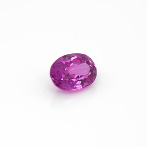 1.30 Carat Purplish Pink Oval Sapphire