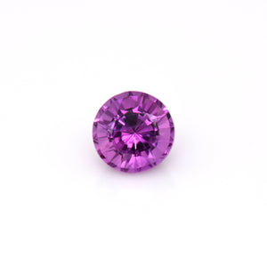 1.72 Carat Round Pinkish Purple Sapphire