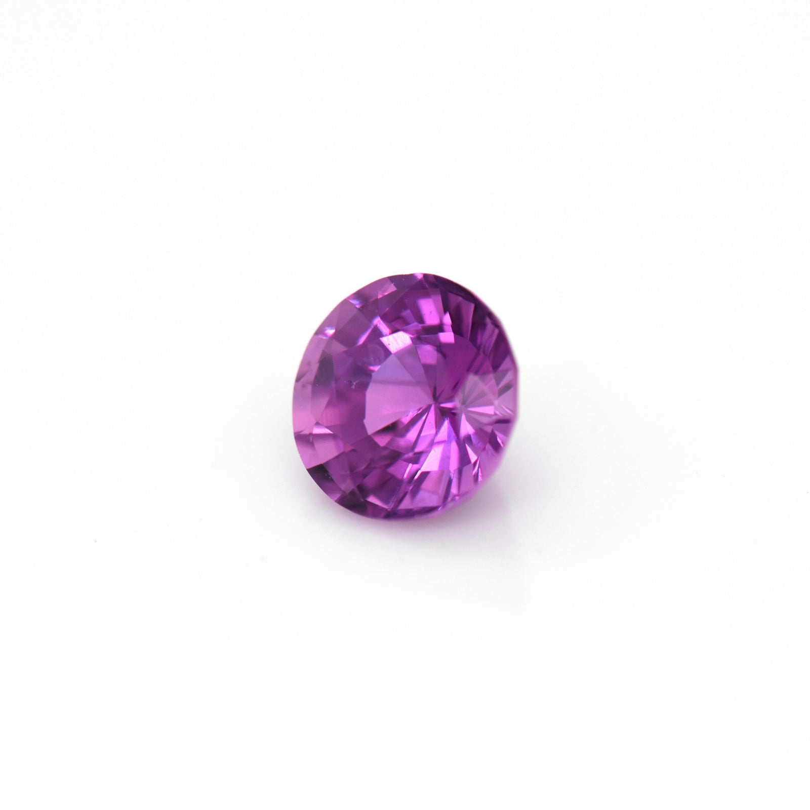 1.72 Carat Round Pinkish Purple Sapphire