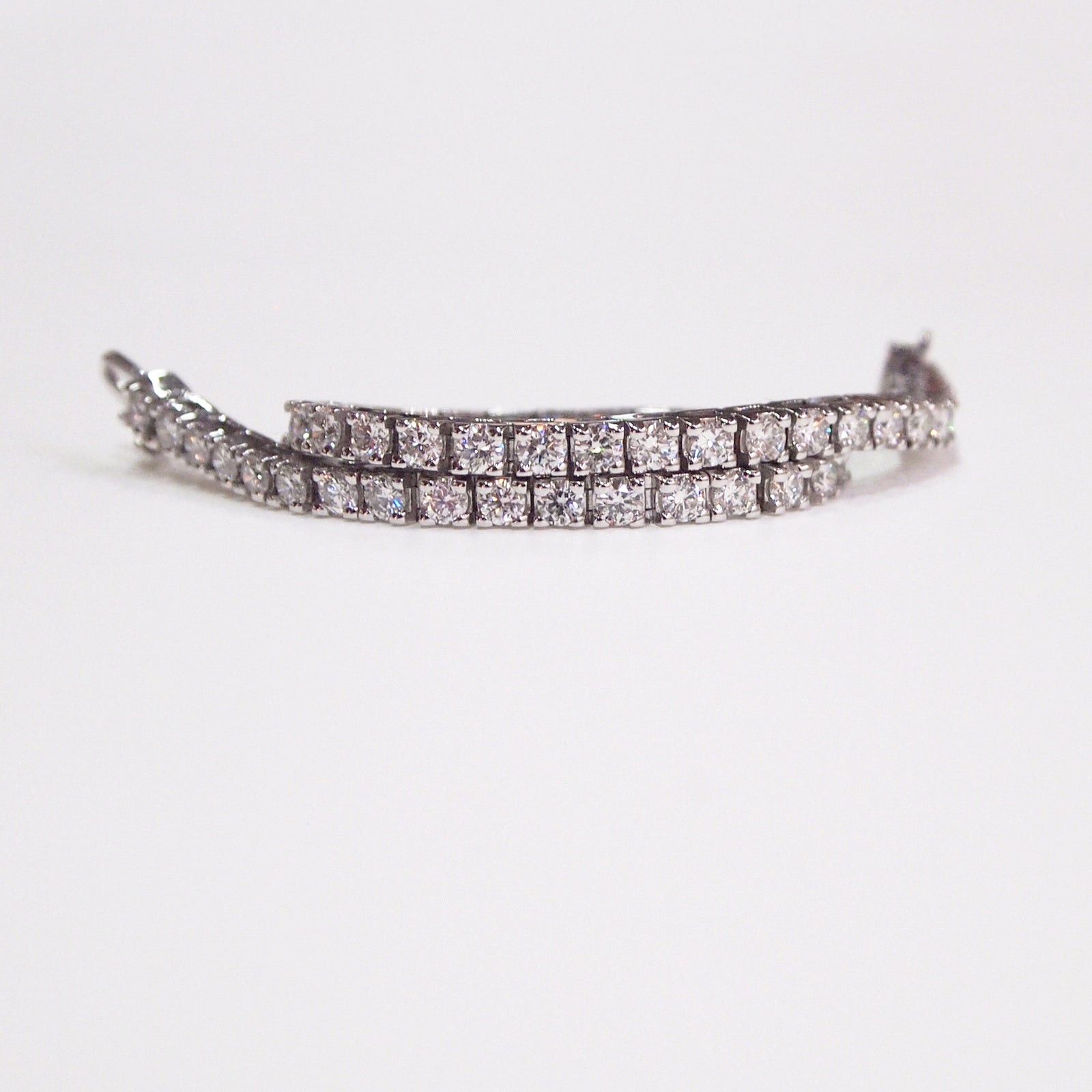 14K White Gold Diamond Tennis Bracelet