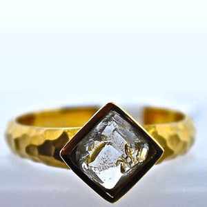 Lazare Kaplan 18K Yellow Gold Rough Diamond Engagement Ring