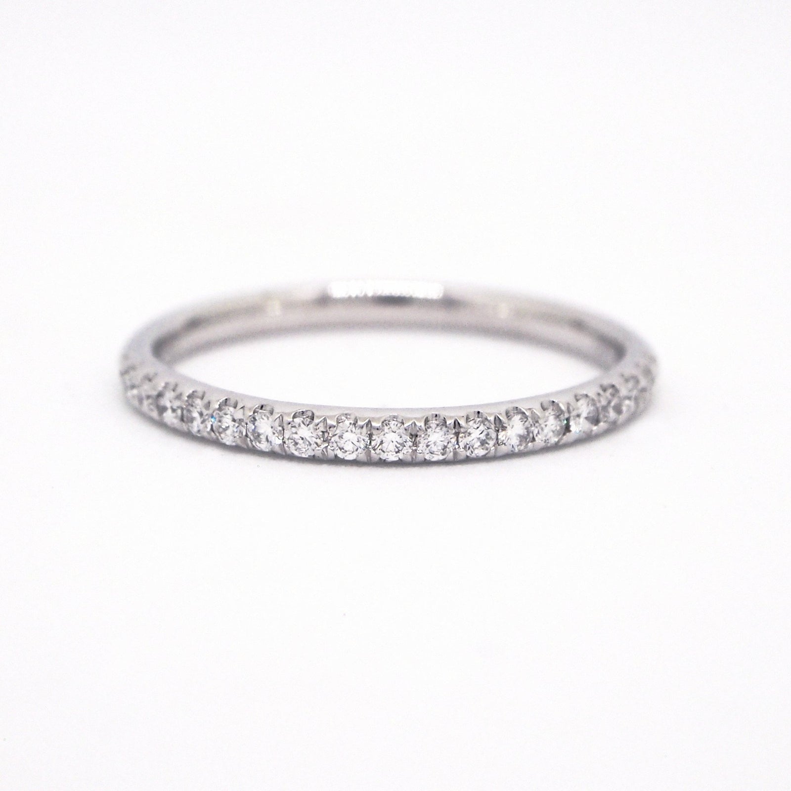 Platinum Pave Diamond Eternity Wedding Band